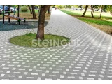 Тротуарная плитка Steingot Зигзаг Серый 80 мм