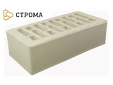 Облицовочный кирпич полуторный утолщенный 1,4 НФ Латте гладкий, Строма